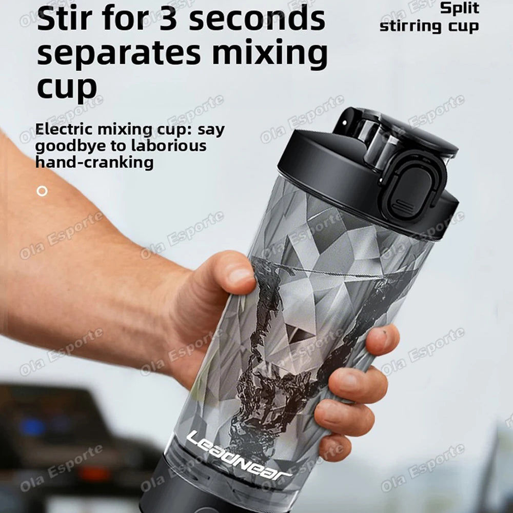 Electric Shaker Bottle 630ml USB-C Rechargeable Blender Cup