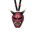 Samurai-Kabuto Helmet Hannya Japanese Oni Car Rear View Mirror Charm Japanese Ghosts Hanging Ornament Personalized Pendant Oasis Select B