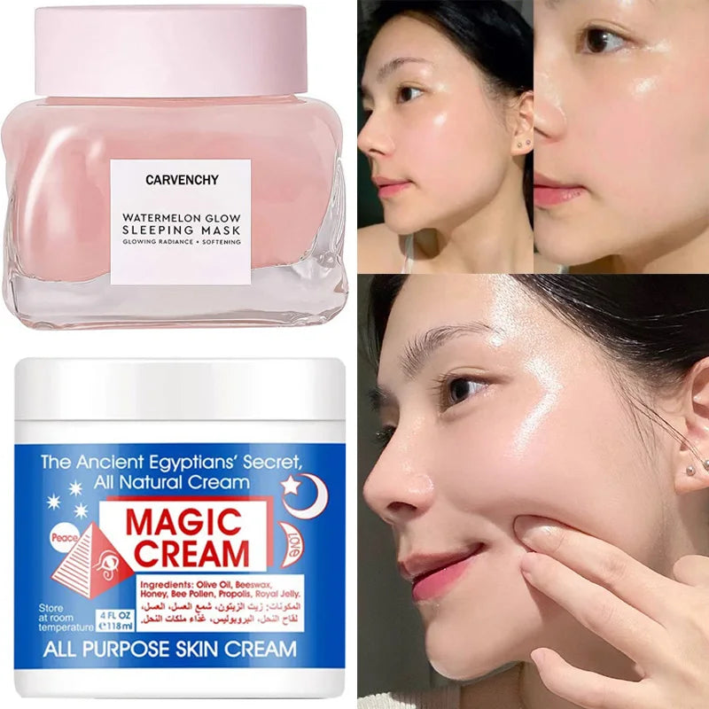 Watermelon Overnight Sleeping Mask – Hyaluronic Acid & AHA