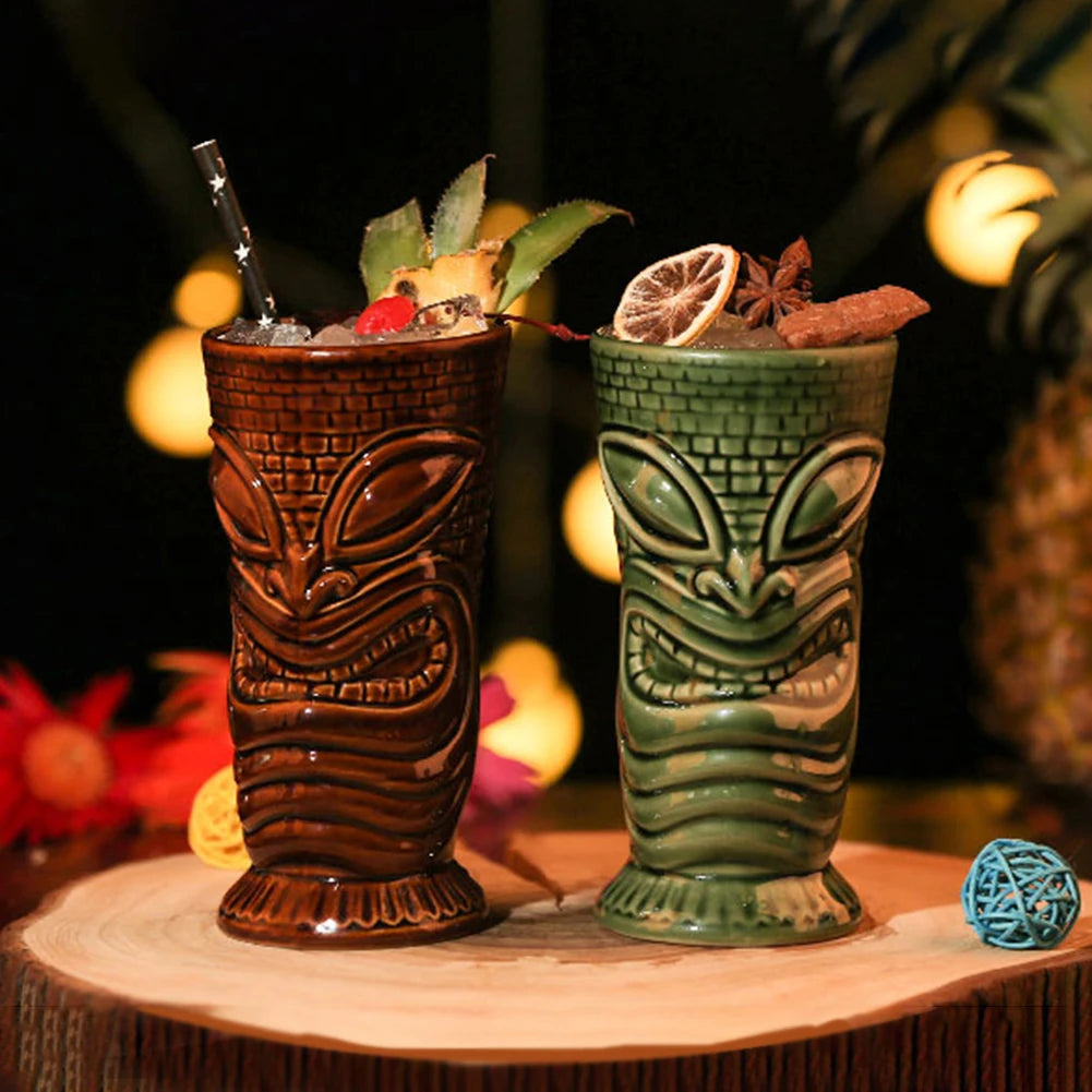 Hawaiian Tiki Ceramic Mug | Cocktail & Bar Drinkware