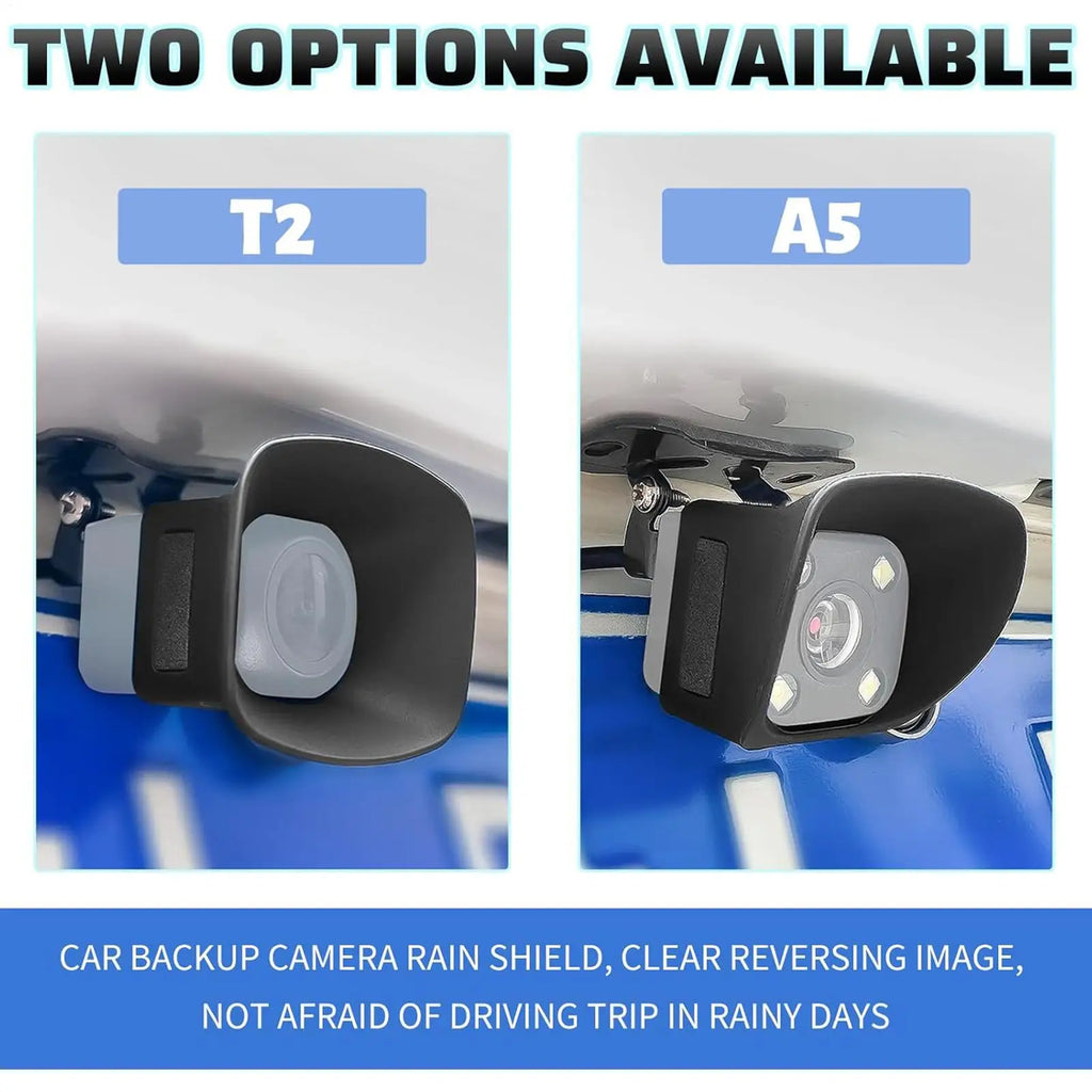 Universal Car Rear View Camera Waterproof Cover Silicone ield Rain Bloing Bumper Suitable for wide-angle square cameras Oasis Select