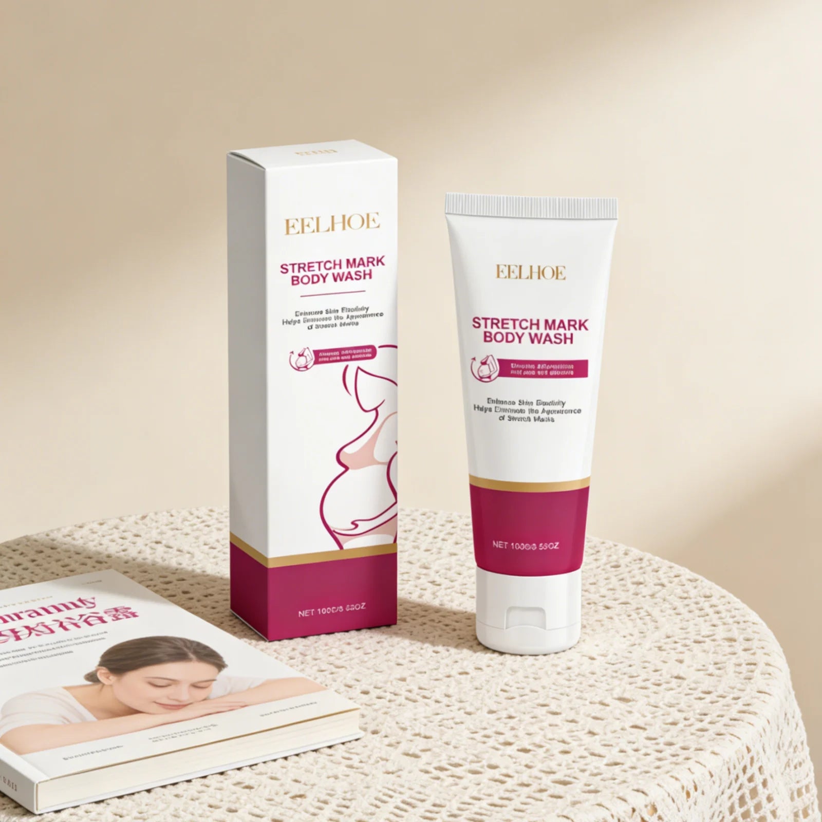 EELHOE Stretch Mark Body Wash – Firming Pregnancy Shower Gel Stretch Mark Body Wash Oasis Select