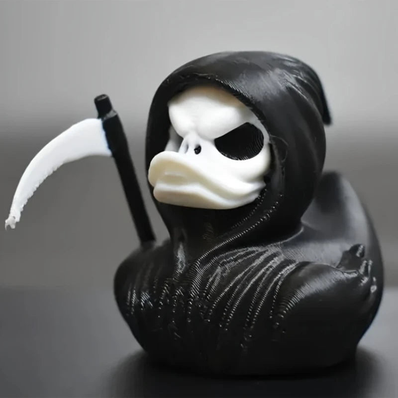 Grim Reaper Duck A 3D Printed Scary Death Duck Statue Suitable for Home Decoration Halloween Decoration for Haunted House Party Oasis Select black