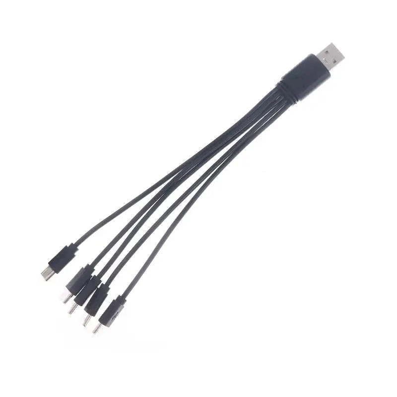 20cm USB to USB-C Splitter Cable | 2–5 Port Multi Charging
