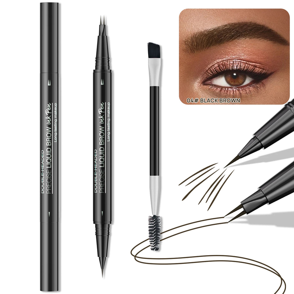 Hello Kiss 2-in-1 Microblading Eyebrow Pen | Waterproof Brow Pencil