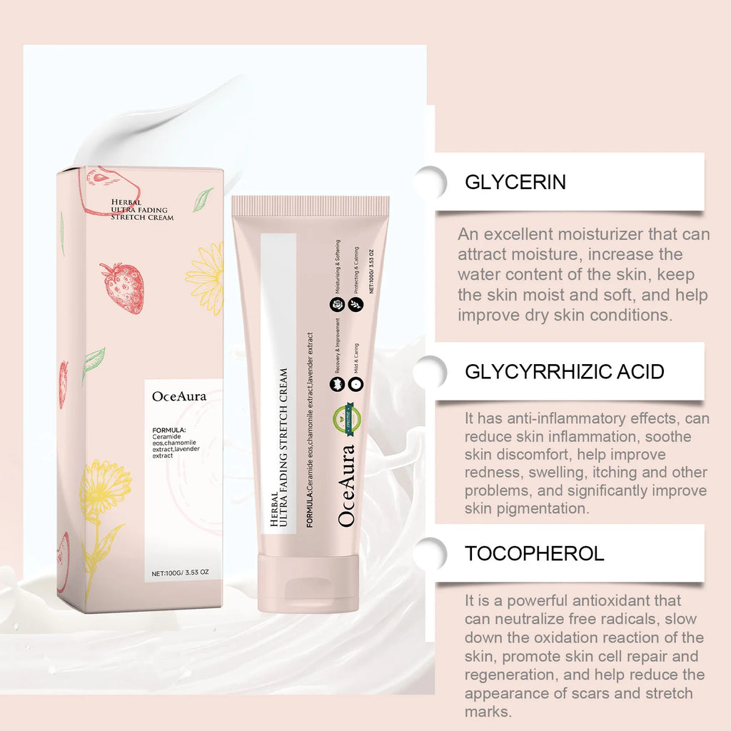 OceAura Stretch Mark Cream – Firming Body Lotion 100g