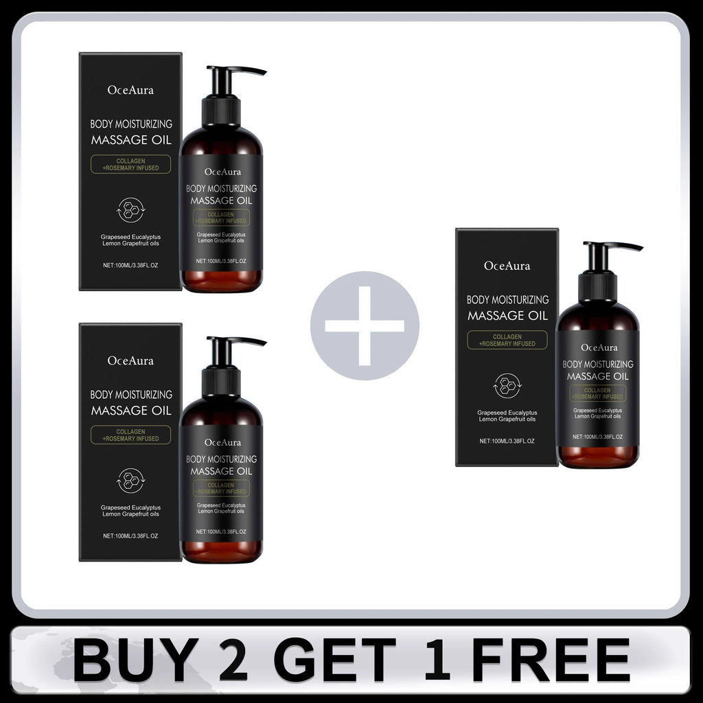Moisturizing Body Massage Oil Nourishing Smoothing Skin Reduce Dryness Rosemary Oil Brighten Gentle Firming Body Spa Skin Care Oasis Select Buy 2 Get 1 Free