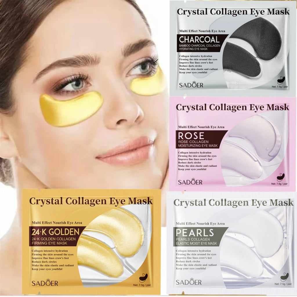 SADOER Collagen Eye Masks 10 Pairs – Hydrating & Firming Collagen Eye Mask Oasis Select
