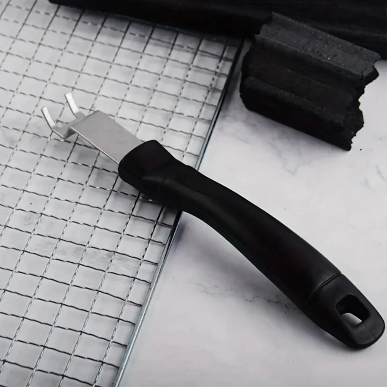 Grill Grate Lifter Tool Grill Grate Lifter Gripper Stainless Steel BBQ Cooking Accessories for Camping Backyard Barbecue Picnic Oasis Select