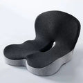 Ergonomic Seat Cushion Hand Washable Cover Waist Support Comfort Seat Cushion for Back Sleepers Office Car Home Use Home Textile Oasis Select Black Gray