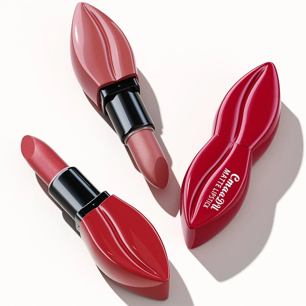 Matte Lipstick Velvet Lip Gloss 10pcs/set: Long-lasting Waterproof Plumping Multi-use Bright Red Tomato Red Y2K Valentine's Da Oasis Select