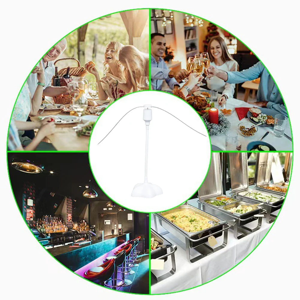 Fly Repeller Fan Portable Automatic Pest Control Fan Chemical-free Keep Flies Away Battery Powered Bugs Repellent Food Protector Oasis Select