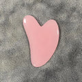 Heart-Shape Gua Sha Face Massager – Rose Quartz Scraping Board Gua Sha Face Massager Oasis Select GS02-pink-02