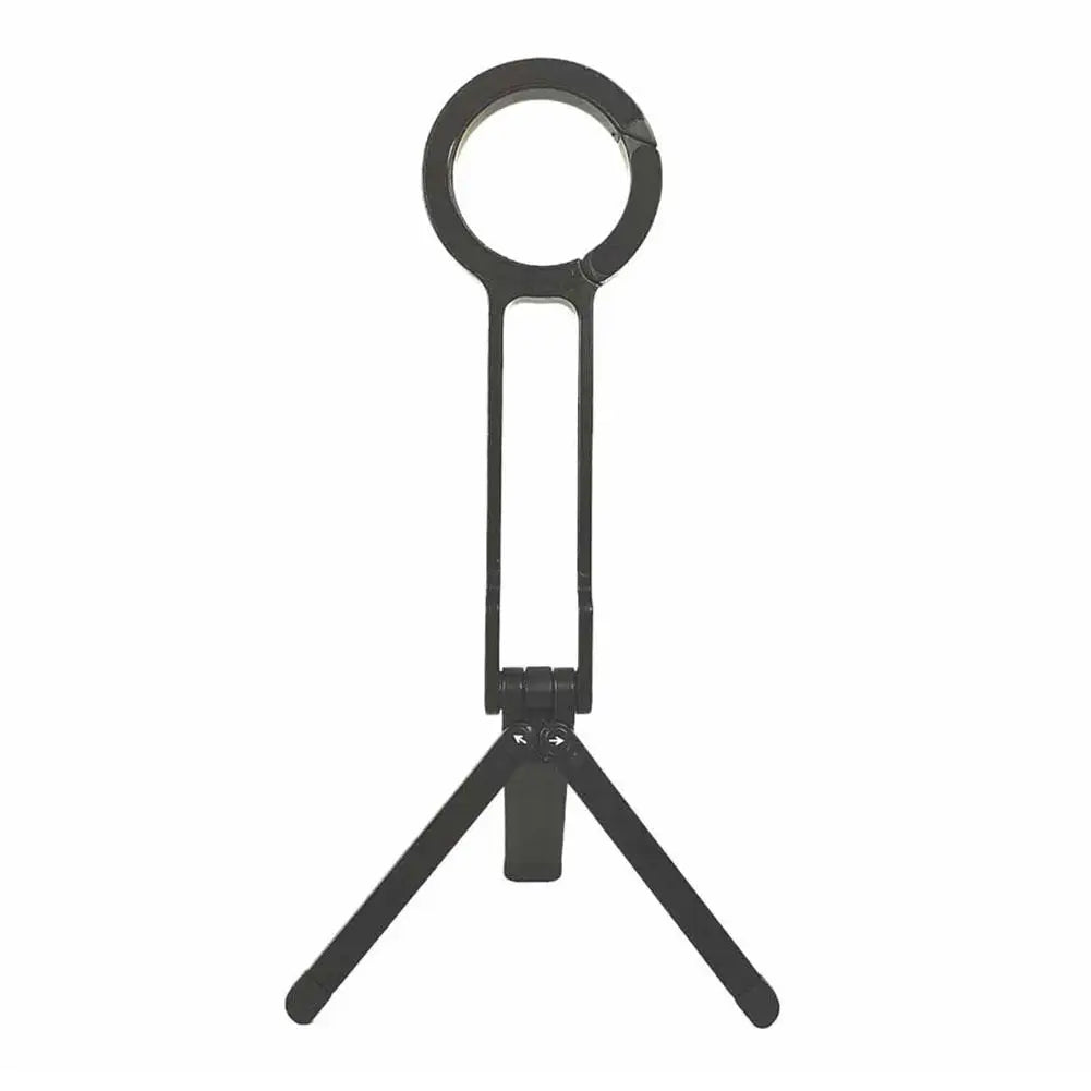 Magnetic Folding Phone Tripod Stand | Carabiner Ring iPhone Mount