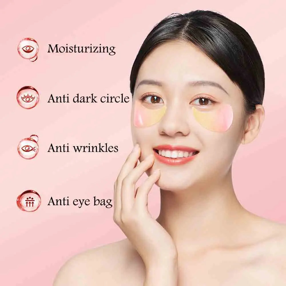 BIOAOUA 60pc Collagen Eye Mask – Dark Circles & Anti-Aging Collagen Eye Mask Oasis Select