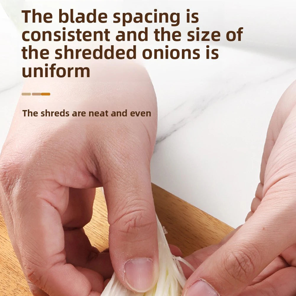 3-in-1 Stainless Steel Vegetable Peeler & Scallion Shredder