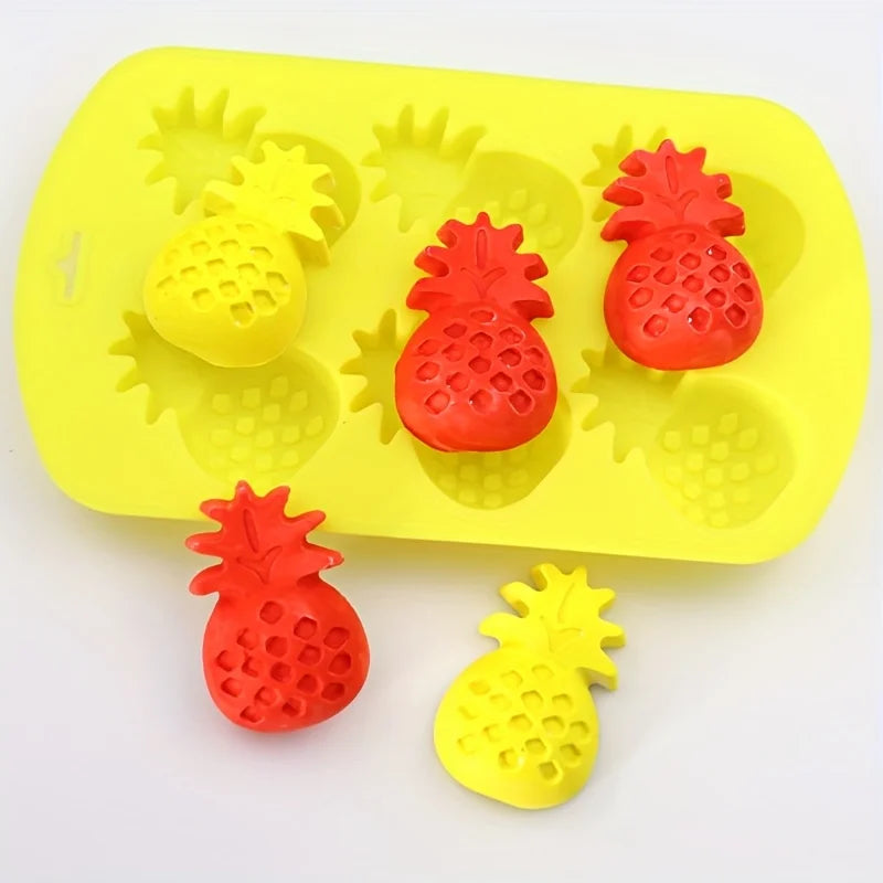 Silicone Fruit Shaped Freeze Molds, Food-Grade Flexible Bakeware, for Ice Cubes, Chocolate, Cake Decoration Oasis Select