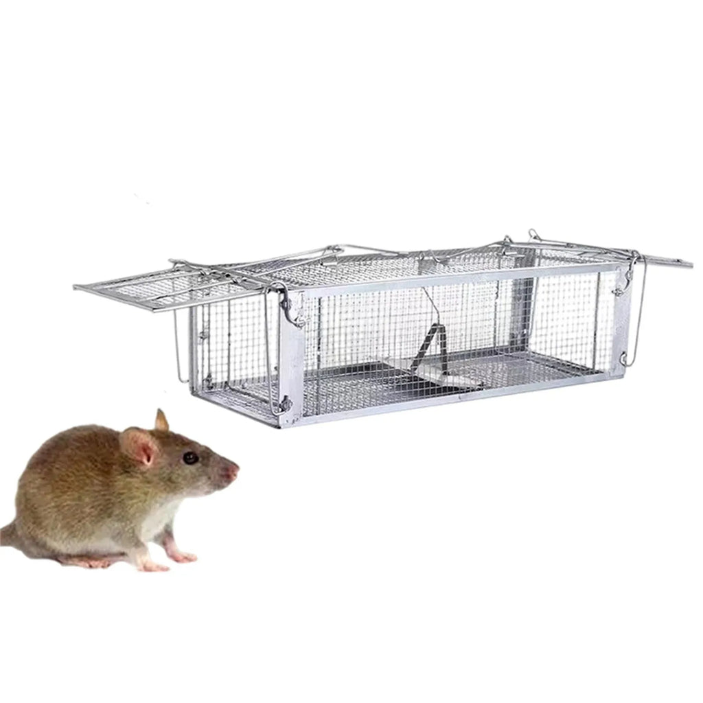 Humane Double Door Live Mouse Trap – Reusable Rat Cage Live Animal Trap Oasis Select