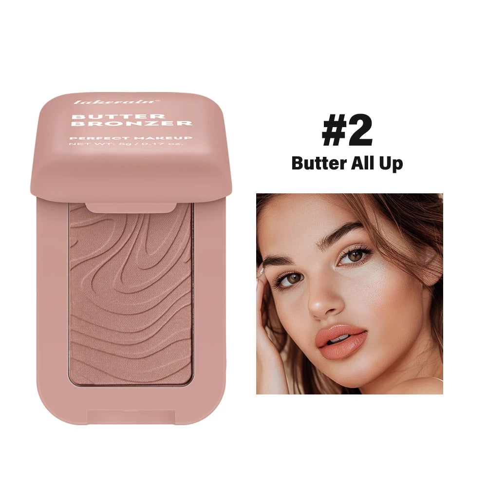 Matte Natural Butter Blush Single Color Cheek Tint Waterproof Face Contouring Cosmetics Blush Powder Face Soft Female Makeup Oasis Select 2 1