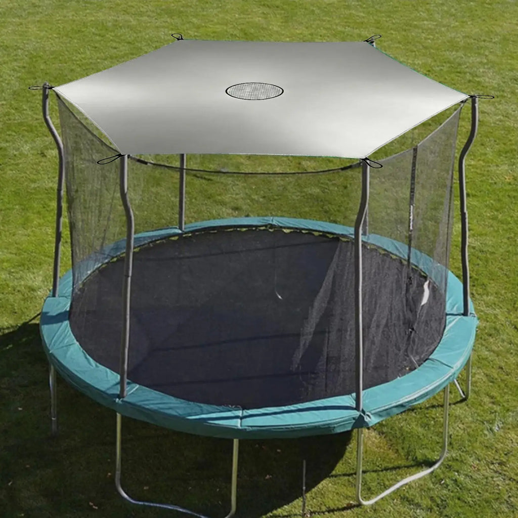 Trampoline Sun Shade Waterproof Heavy Duty Sunblock Cloth Sun Protection Trampoline Tarp for Outdoor Kids Backyard Porch Lawn Oasis Select