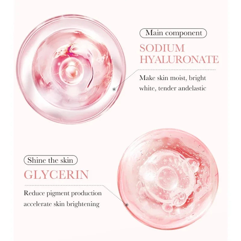 BIOAQUA Rose Hyaluronic Acid Facial Essence Moisturizing Whitening and Improving Dry Skin 30ml Oasis Select