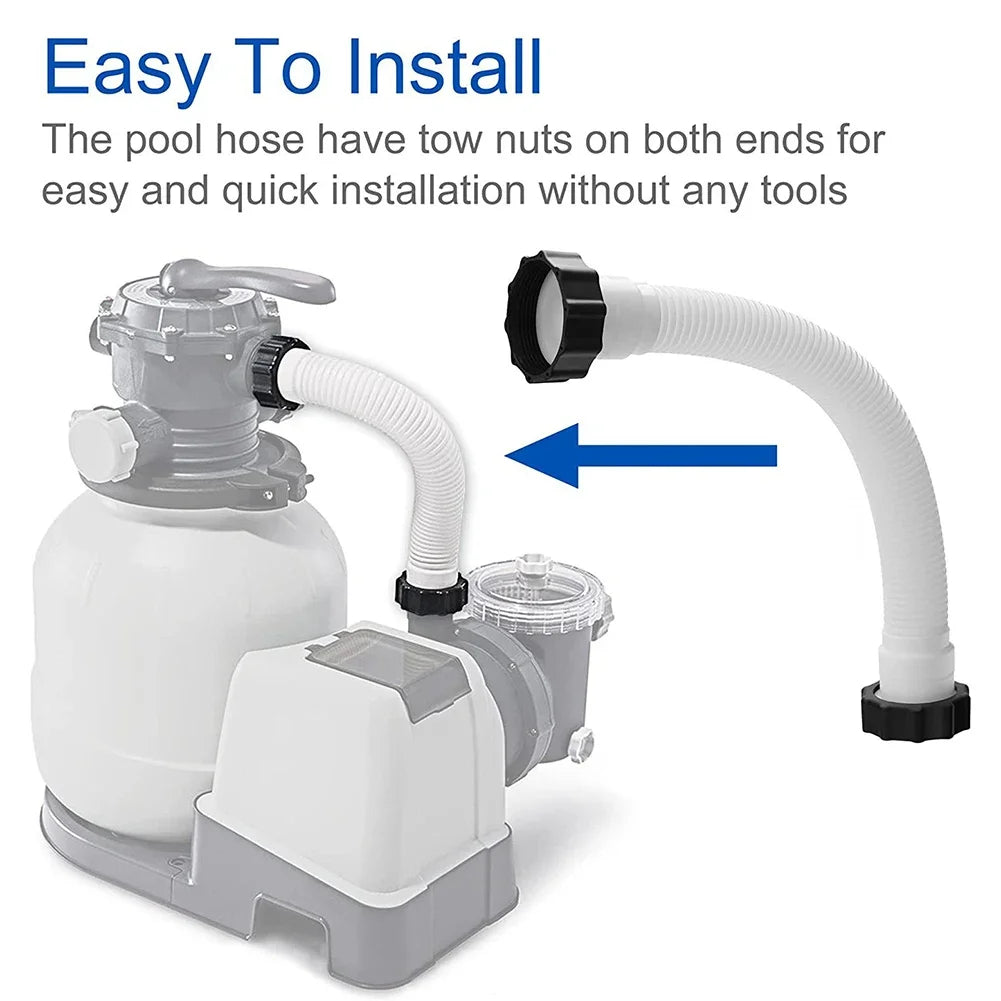 11535 Pool Filter Pump Hose 16 Inch Pool Sand Filter Pump Hose Interconnecting Hose for Intex Filter Pumps Saltwater Systems Oasis Select
