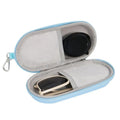 Luxury Hard Shell Glasses Case,Valentine's Day Mother's Day Gift for Women-Portable Scratch-Resistant Pouch, Premium Storage Bag Oasis Select Blue