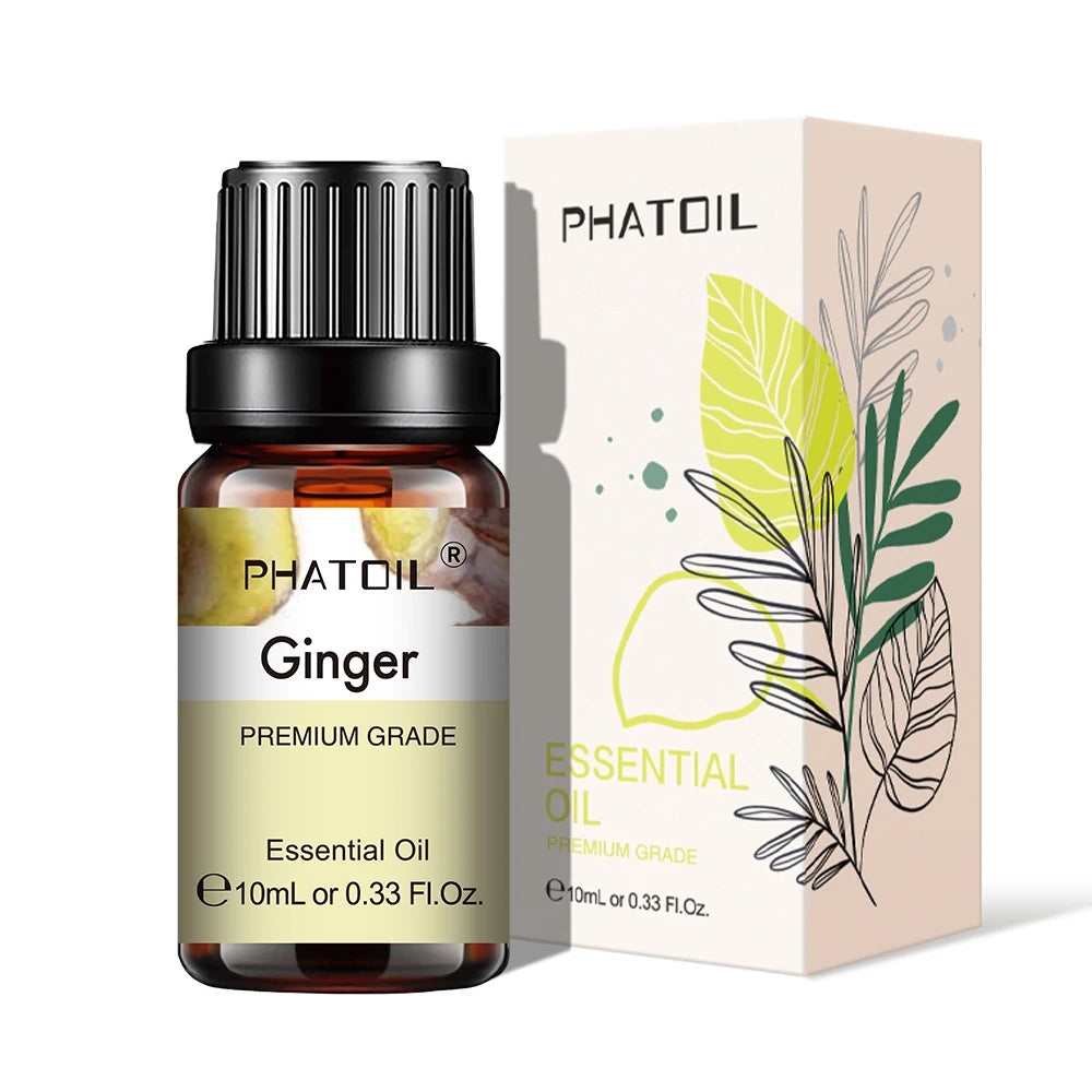 PHATOIL 10ml Pure Natural Essential Oils for Diffuser & Aromatherapy