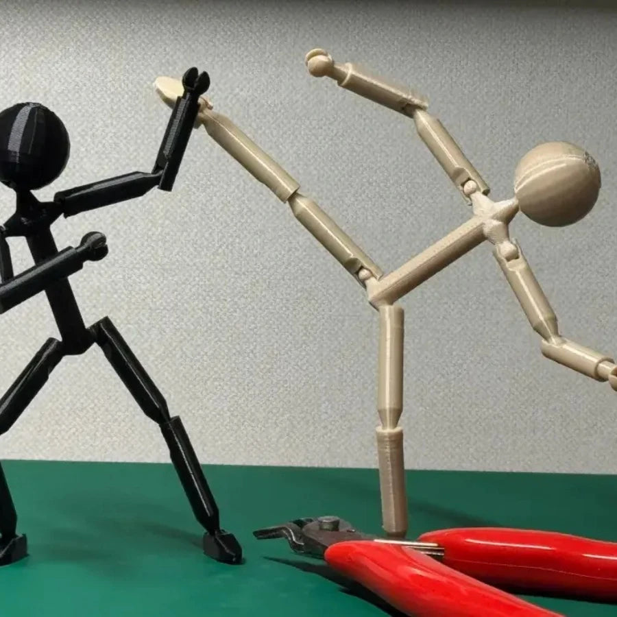 Articulated Posable Stick Figure Creative Multi-Style Movable Joint Figurine Home Office Desktop Decor Ornament Idear Gift Oasis Select