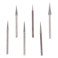 6Pcs Dremel Accesories 2.35mm Shank Electroplating Diamond Grinding Head Polished Needle Jade Stone Carving Engraving Tool Oasis Select Onesize