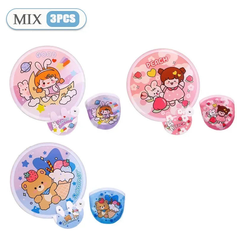 1-20PCS Mini Handheld Folding Fan with Handle Cute Portable Chinese Style Summer Cooling Gift for Travel Outdoor Party Essential Oasis Select MIX-3PCS