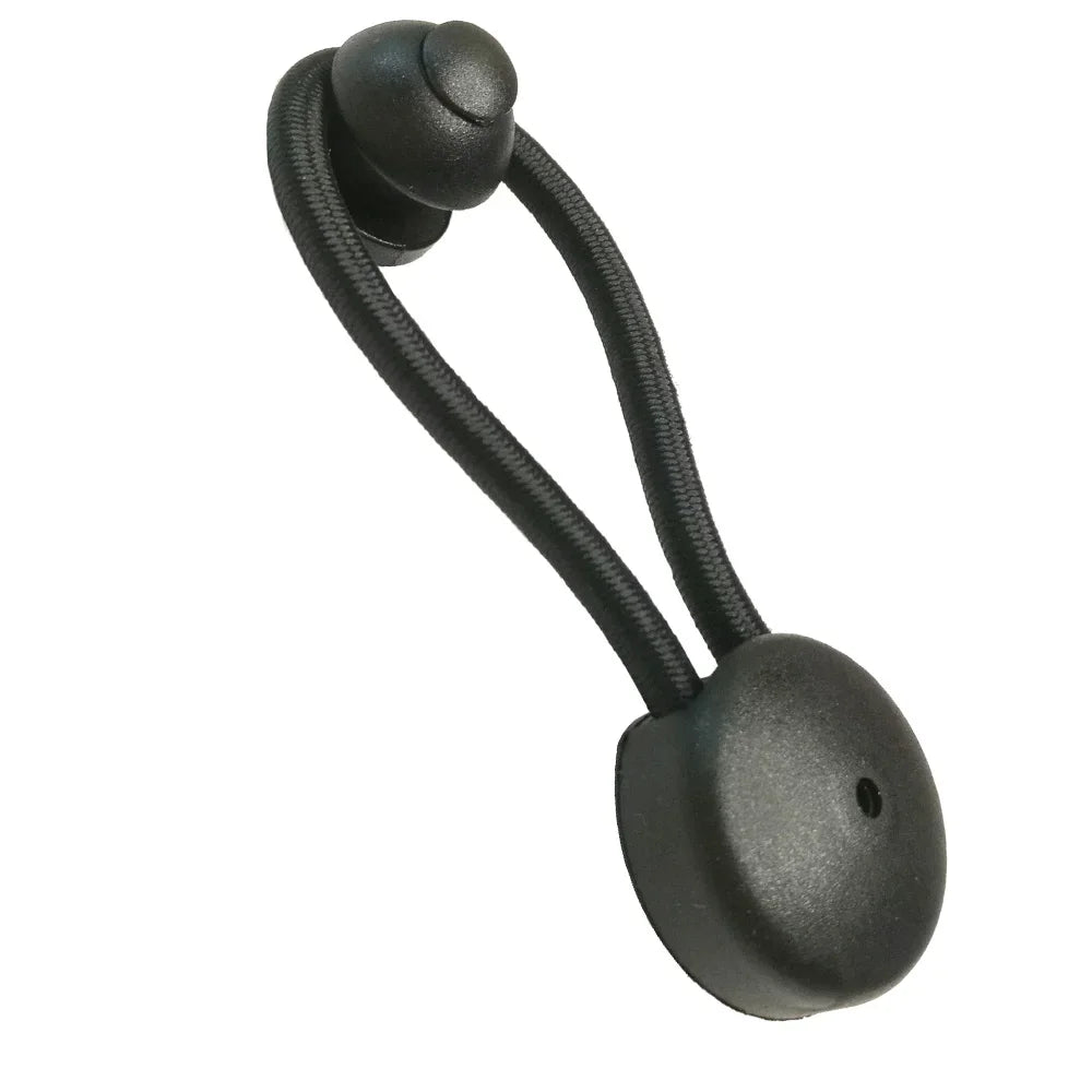 Bungee Ultimate Shock Cord Clip with KNOBS Pull Tie Down for Marine Boat Truck Car Covers Oasis Select Black 1PC