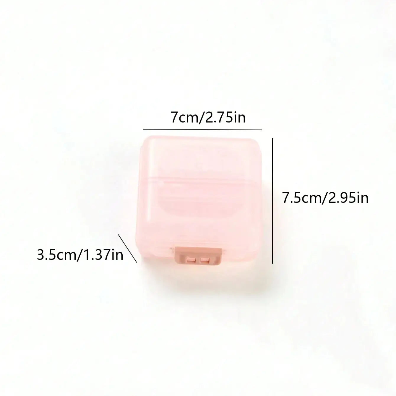 Portable Double-layer Buckle Packaging And Sealing, 6-cell Drug Compartment Storage Small Medicine Box Oasis Select