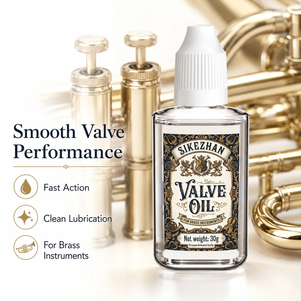 Professional Brass Instrument Valve Oil for Trumpet Trombone Tuba Long Lasting Piston Lubricant Smooth Action Fast Response Care Oasis Select