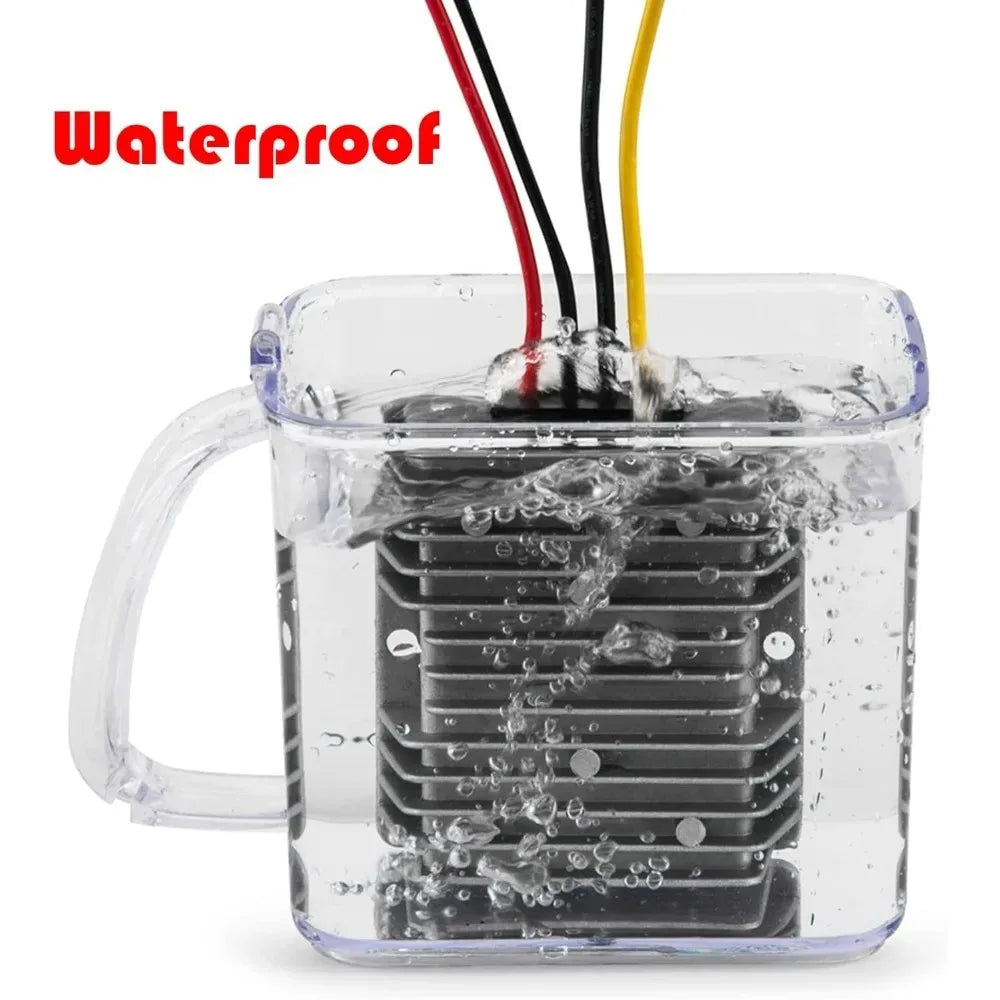 DC 24V Step Down to 12V 10A Waterproof Power Transformer Regulator Power Supply Module Buck Transformer for Golf Cart for klifts Oasis Select