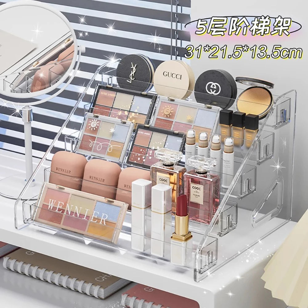 Transparent Storage Box Makeup Organizer Cosmetic Display Case Jewelry Organizer Desktop Holder Clear Makeup Organizer Oasis Select 5ceng