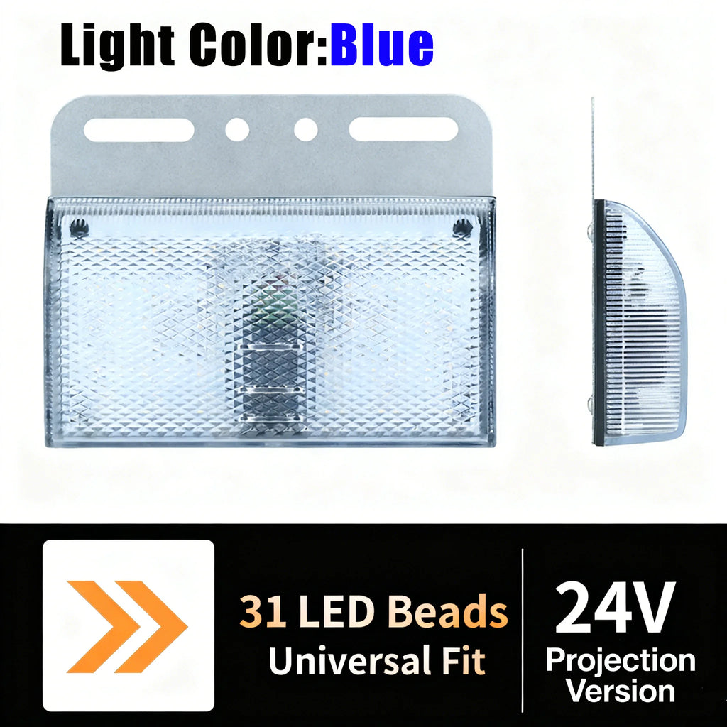 12V-24V 31-LED Side Marker Light | Truck Trailer Turn Signal