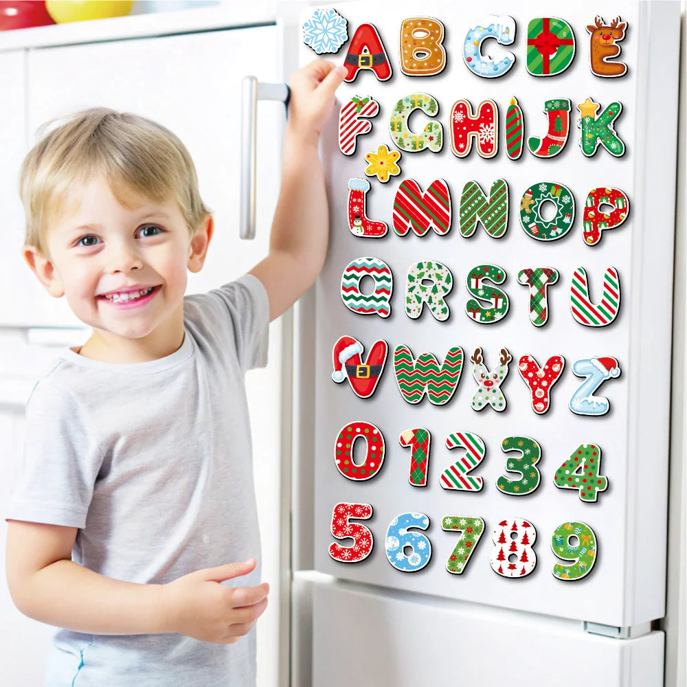 'S Learning Magnets Educational Christmas Refrigerator Sticker Christmas Fridge Magnet Rubber Decorative Fridge Magnet Oasis Select