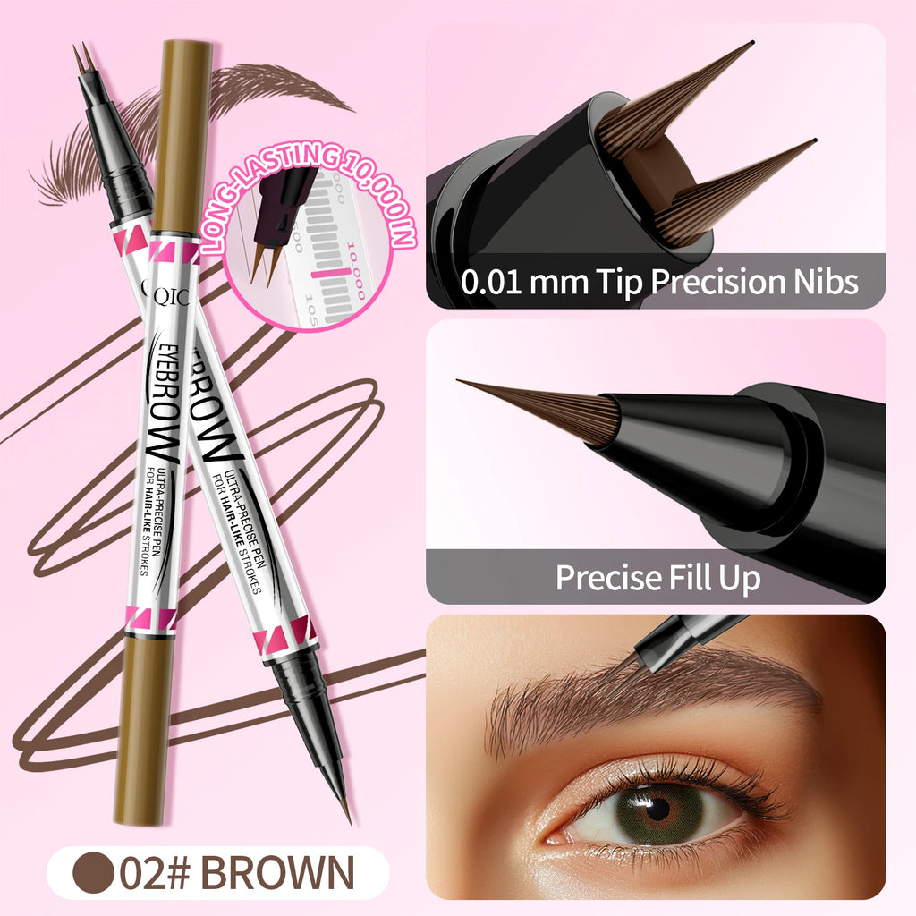 QIC Waterproof Micro Blade Eyebrow Pencil & Liquid Brow Marker