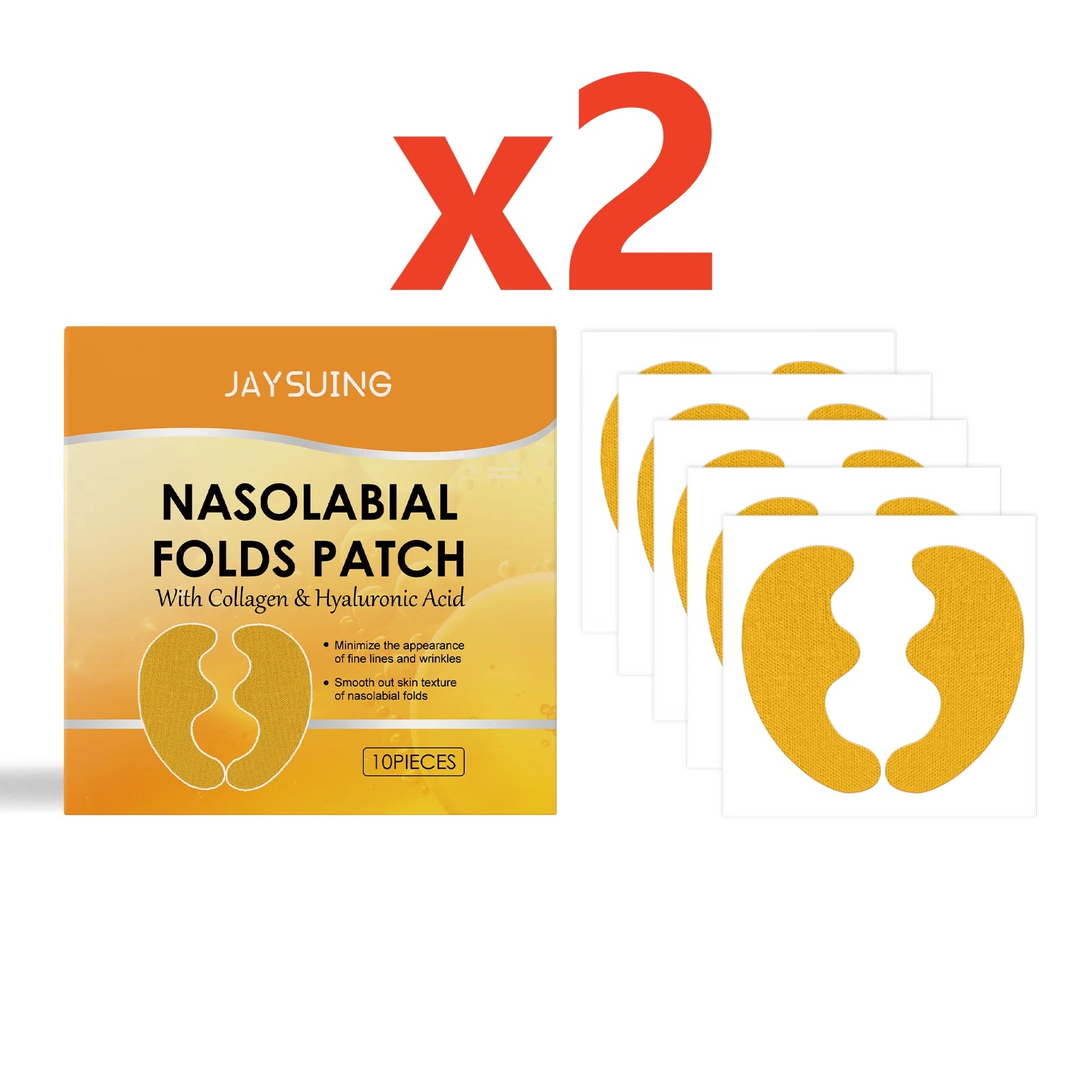 Wrinkle Removal Patch Hyaluronic Nasolabial Folds Face Lifting Sticker Firming Forehead Fine Lines Gel Anti-Aging Collagen Mask Oasis Select 20pcs