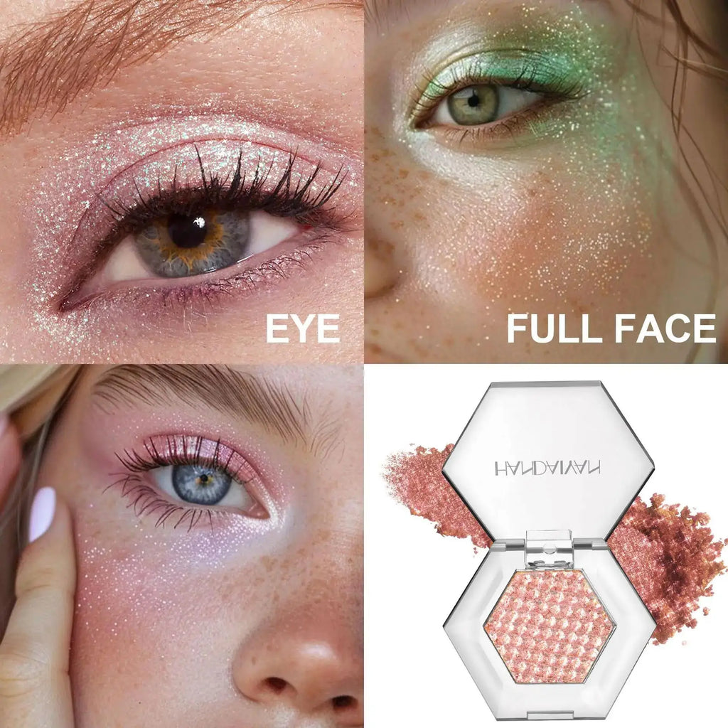 Handaiyan Holographic Glitter Eyeshadow – Chameleon Shimmer Palette