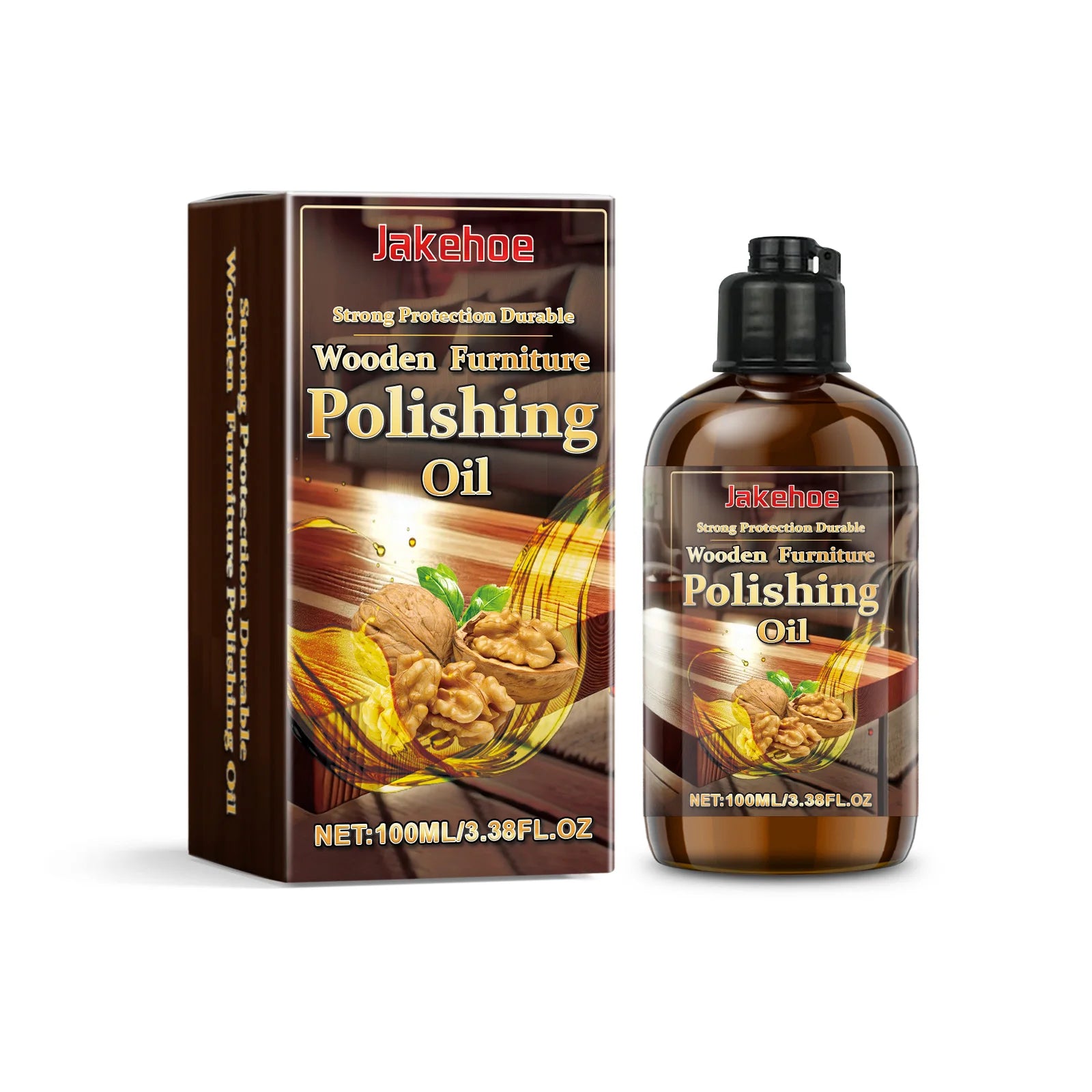 Polishing Oil for Wooden Furniture Waterproof Restore Woody Luster Prevent Drying Cracking Long Lasting Moisturizing Wooden Care Oasis Select 100ml boxed
