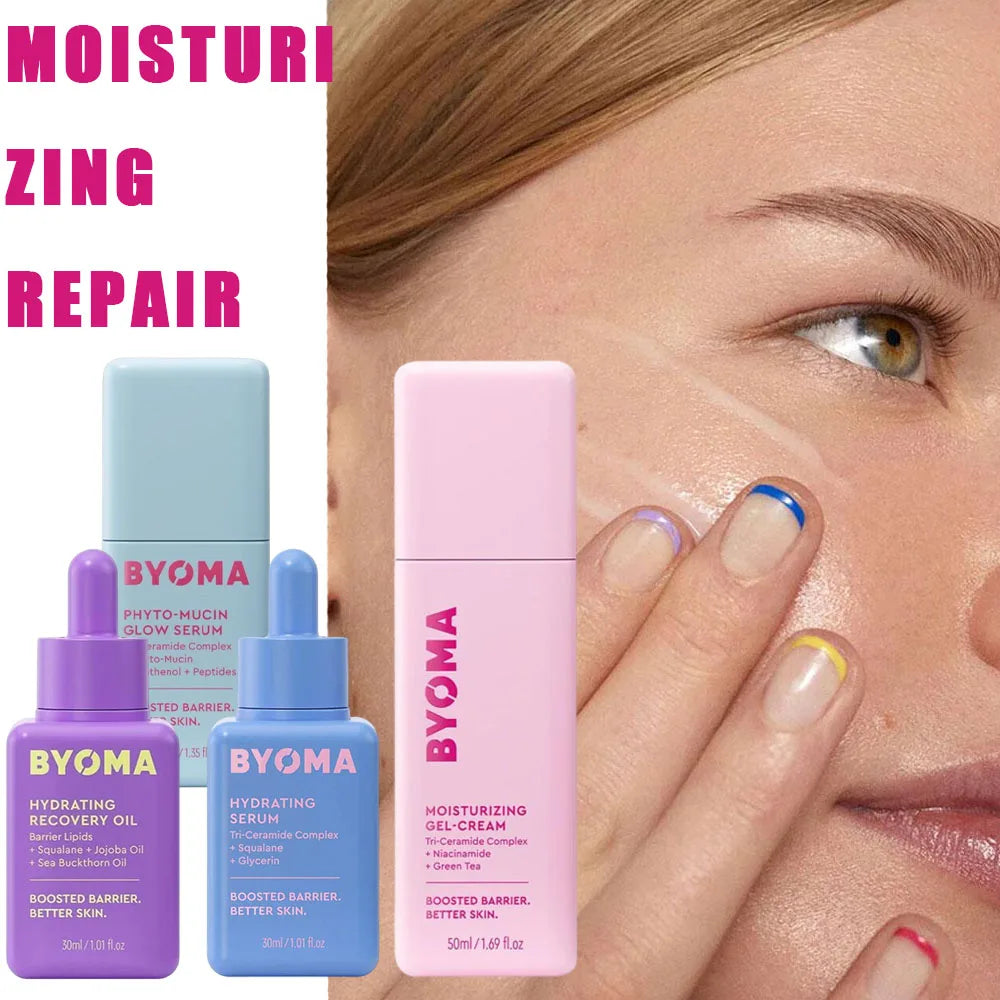 BYOMA Moisturizing Facial Oil Hydrating Serum Deep Nourishment Skin Essential Oil Anti Dryness and Anti Sensitivity Skincare Oasis Select purple