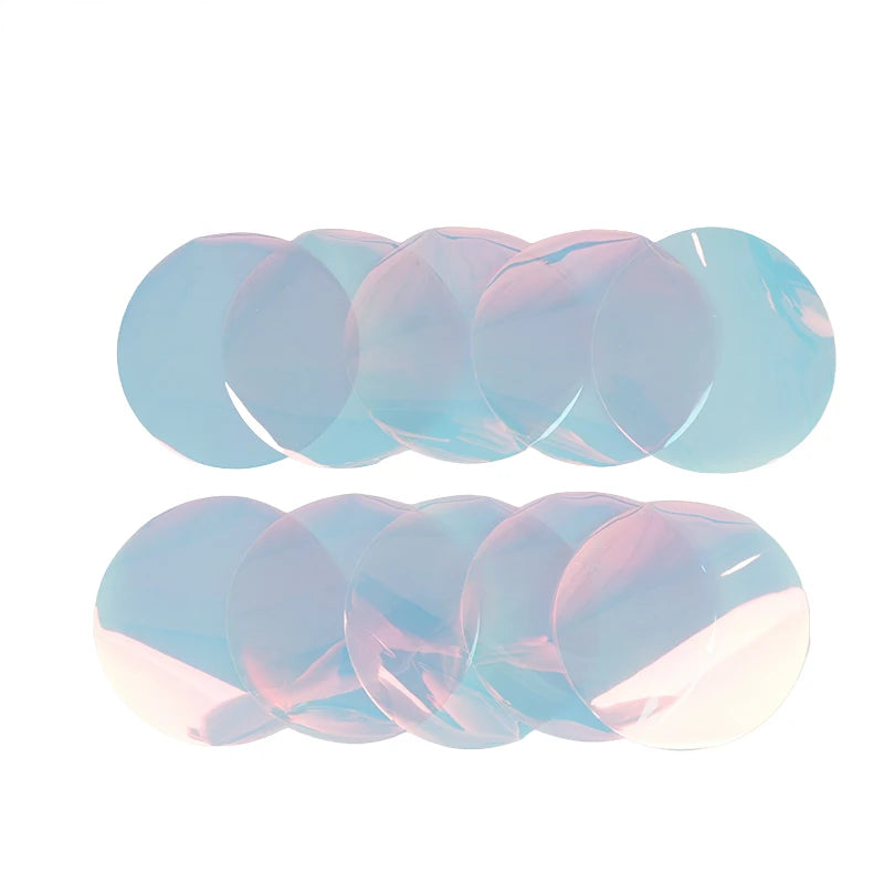 5/10Pcs 10CM Lamp Color Correction Film Self Adhesive Transparent Filter Sheets Light Gel For Headlights Bedrooms Living Rooms Oasis Select Dazzling Blue 10pc