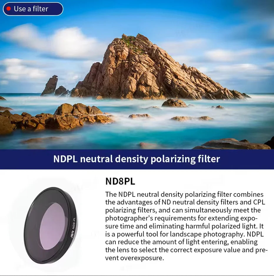 Insta360 GO Ultra Lens Filters – UV CPL ND Star Optical Glass