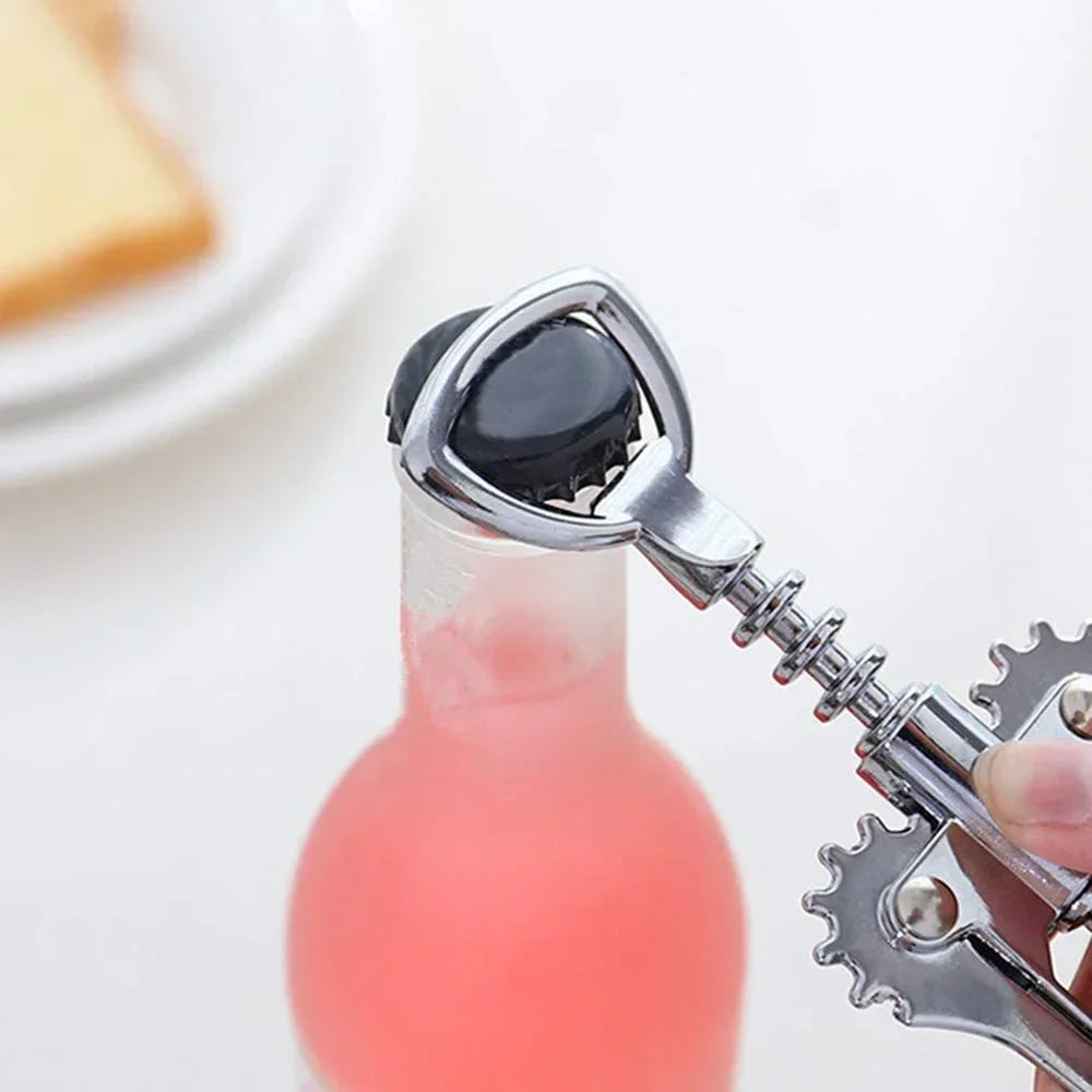 Portable Stainless Steel Red Wine Opener Wing Type Metal Sommeliers Corkscrew Bottle Openers Corkscrews Wine Cork Remover Oasis Select