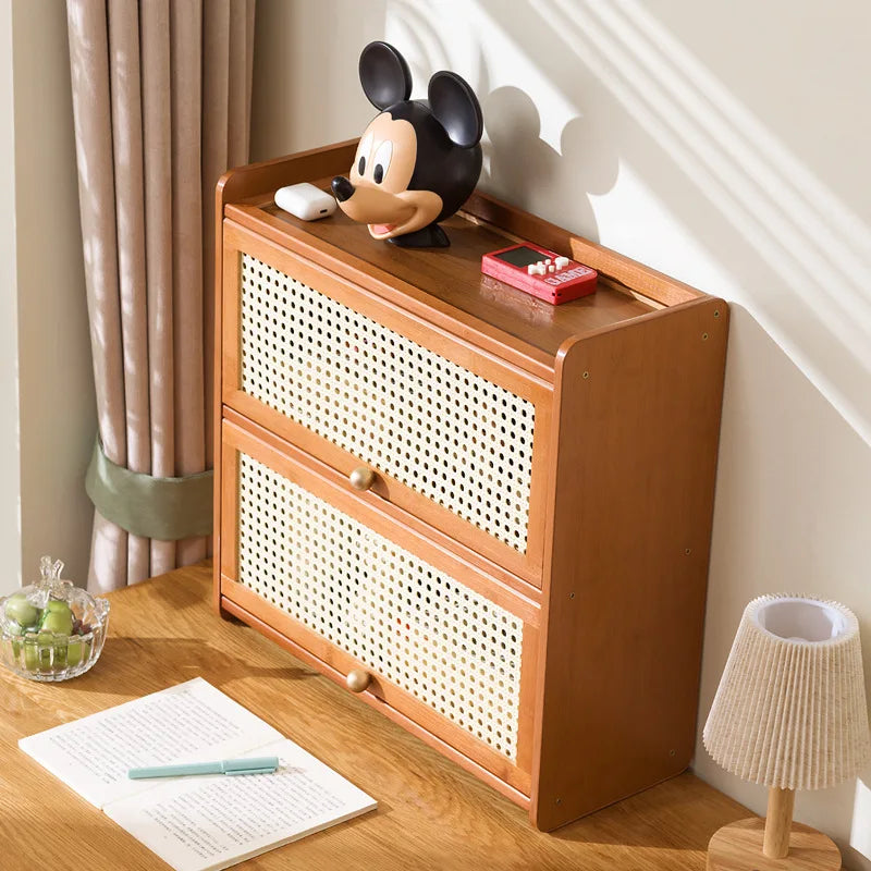 Desktop Solid Wood Bookshelf Shelf Bedroom Office Desk Small Multi-layer Shelf Desk Storage Simple Bookcase Oasis Select