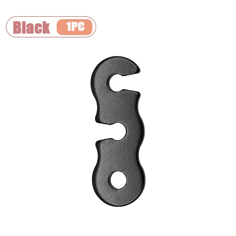 Adjustable Tent Rope Tensioner Easy To Install for Outdoor Camping Hiking Backpacking and Adventure Perfect Camping Accessory Oasis Select Black-1PC