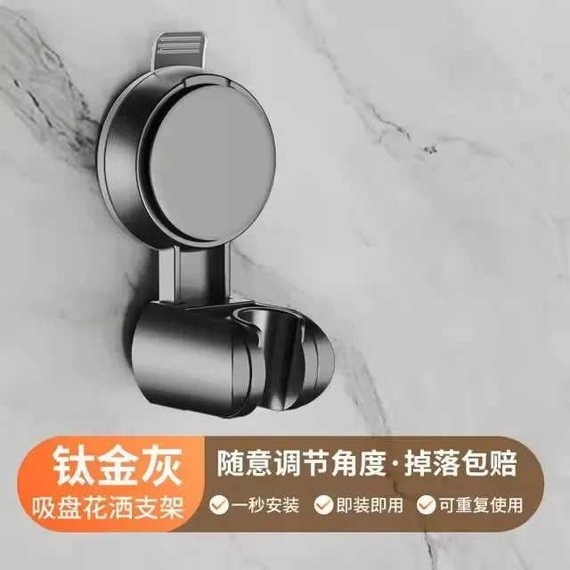 5 Modes Large Panel 7 IN 1 Shower Head High Pressure Water Saving Massage Portable Filter Shower Hook Hose Bathroom Accessories Oasis Select Grey Holder