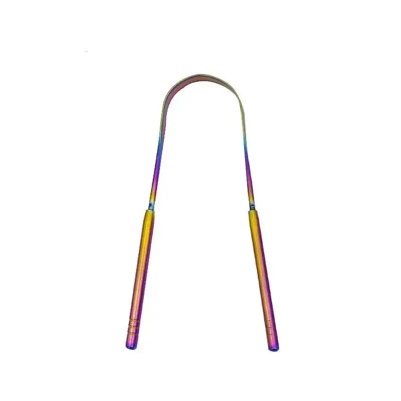 U Shape Tongue Scraper Oral Care Tools Stainless Steel Clean Mouth Clean Tongue Brush Bad Breath Tongue Tongue Cleaner Oasis Select colorful